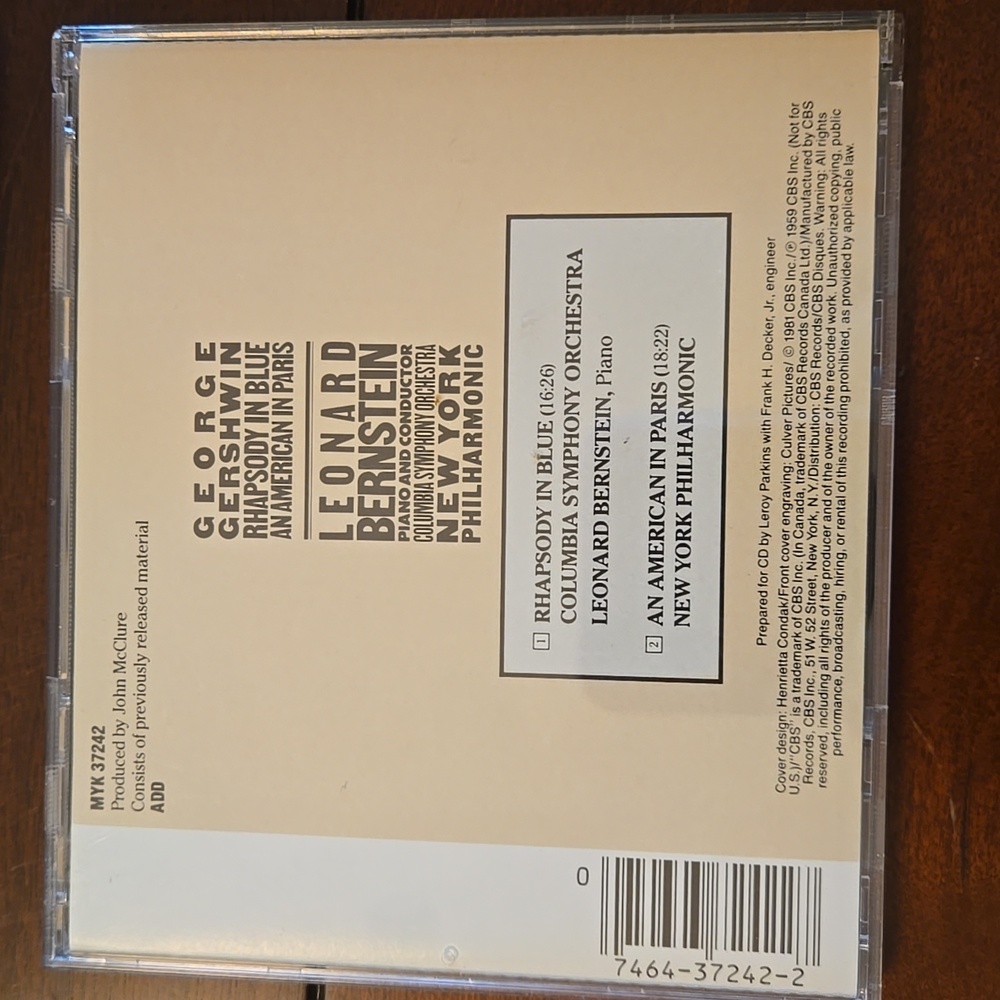 Classical George Gershwin 4 CD's - Picture 9 of 12